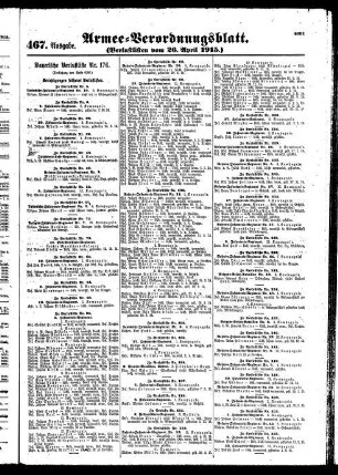 466.Ausgabe. Montag, 26. April 1915