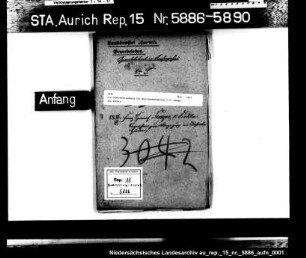 Die Gewerbeerlaubnis für den Hundedompteur F.H. Senger aus Vechta