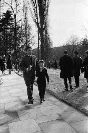 Sonniger Frühlingstag im Stadtgarten.