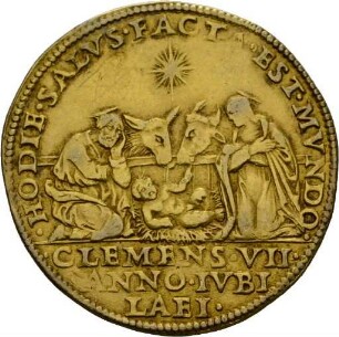 Medaille auf Papst Clemens VII. und das Heilige Jahr 1525