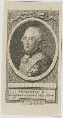 Bildnis des Frédéric II., Landgrave regnant de Hesse-Cassel
