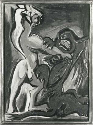 Kampf : Filla, Emil: Kampf. Öl auf Leinwand; 60 x 51 cm. Plzen: Westböhmische Galerie