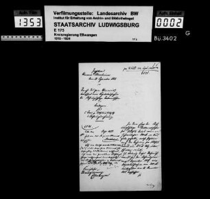 Schuldenwesen der Stiftungspflege Ballmertshofen