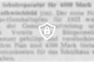 Schulreparatur für 4500 [Name maskiert]