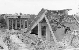 Beutenbachtalbrücke in km 577,862 Trümmerräumung