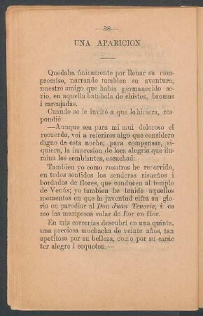 Una aparición