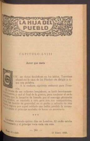 Capítulo LVIII - Amor que mata