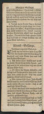 Abend-Gesänge.