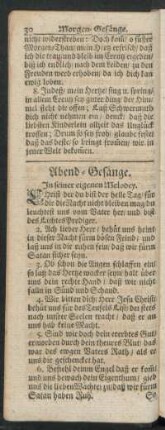 Abend-Gesänge.
