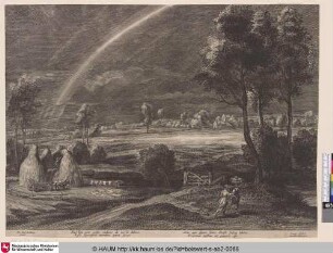 [Landschaft mit einem Regenbogen]