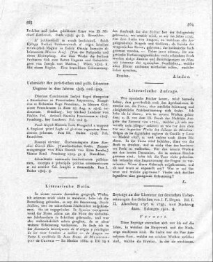 Uebersicht der juristischen und polit. Literatur Ungarns in den Jahren 1808. und 1809.
