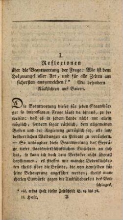 Der Förster, oder neue Beyträge zum Forstwesen. 1,2. 1798
