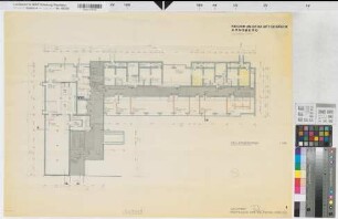 Arnsberg, Regierungshauptgebäude, Seibertzstraße 1, Neubau, Kellergeschoss, Grundriss, Baubestandszeichnung