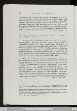 Presenting The Petitioner's Case: The Role Of Ancient Usage