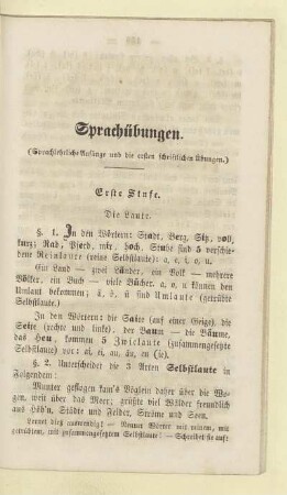 Sprachübungen