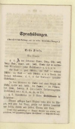 Sprachübungen