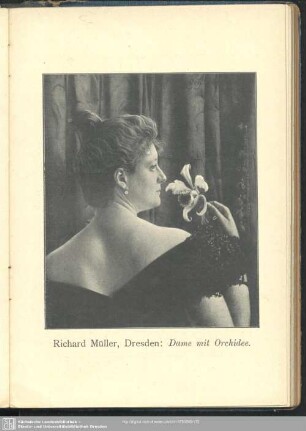 Dame mit Orchidee