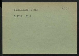 Steinhauser, Georg