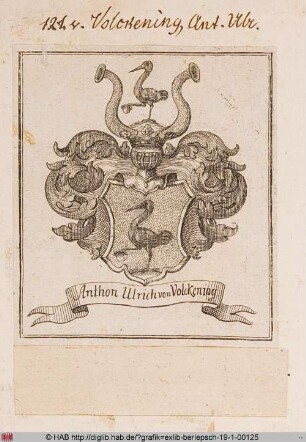 Wappen des Anthon Ulrich von Volckening