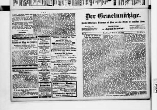 Der Gemeinnützige. 1898-1914