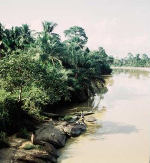 Ghana. Pra-Brücke. 1959
