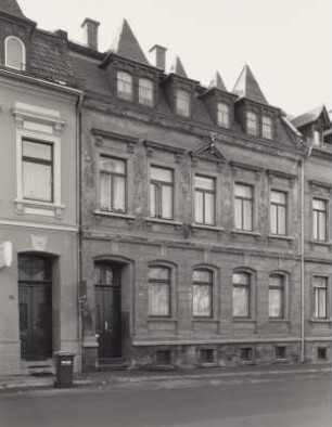 Mylau, Wohnhaus : Mylau. Wohnhaus (um 1900), Braustraße 8. Straßenansicht