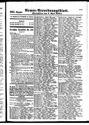931. Ausgabe.Freitag, 7. April 1916