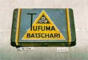 Blechdose für 25 Zigaretten "TUFUMA BATSCHARI"