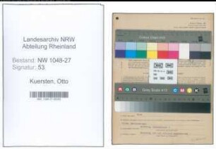 Entnazifizierung Otto Kuersten , geb. 12.02.1898 (Kaufmann)