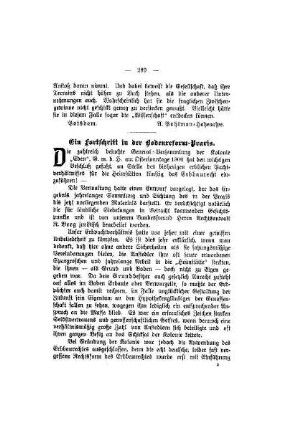 Ein Fortschritt in der Bodenreform-Praxis