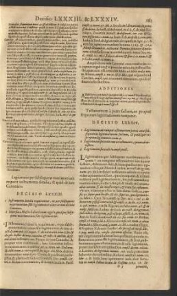Decisio LXXXIV.