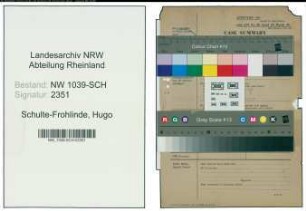 Entnazifizierung Hugo Schulte-Frohlinde , geb. 00.00.0000 (Molkereimeister)