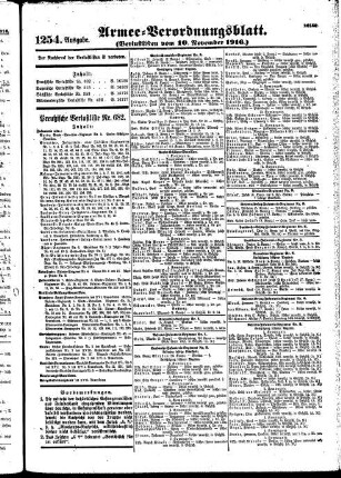 1254. Ausgabe. Freitag, 10. November 1916