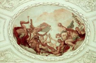 Dresden, Wand- und Deckenmalerei : Bacchus ? Deckenmalerei. Dresden, Palais im Großen Garten ?