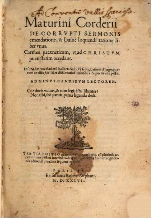 De corrupti Sermonis emendatione libellus