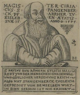 Bildnis des Cyriacus Spangenberg