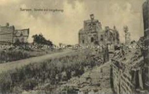 Zerstörte Kirche in Servon