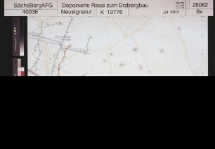 Gewerkschaft Zinnwalder Bergbau, Altenberg/Osterzgebirge; Grubenbetrieb Zinnwald in Sachsen und Sudetengau - Grubenbetriebskarte