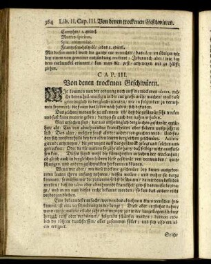 CAP. III. Von denen trockenen Geschwüren.