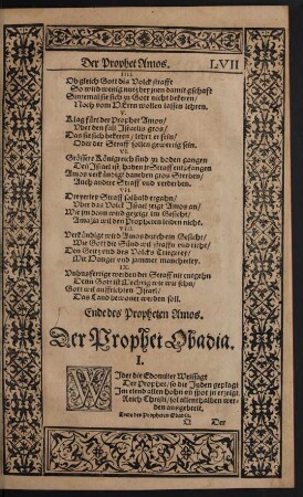 Der Prophet Obadia.