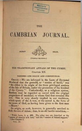 The cambrian journal. 1857 = Vol. 4