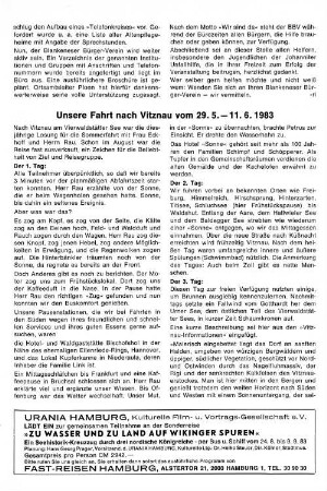 Unsere Fahrt nach Vitznau vom 29.5. - 11.6.1983