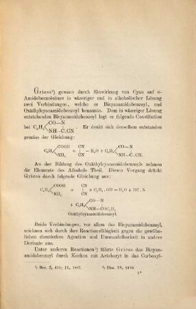 Ueber Formyl- und Oxalyl-Derivate des Orthoamidobenzamids