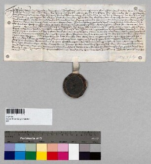 Bestandsrevers des Christian Lackner von Roitham über das Stadlergut zu Offling, das ihm Gabriel Gessenberger, Verwalter des Klosters Baumburg, zu Freistift verliehen hat.; S: Hans Kren (Chreen), Hofrichter zu Baumburg