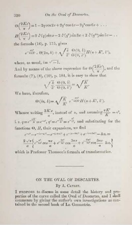 On the oval of descartes.