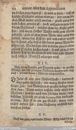 XV. Auff eine gantz unbekandte Weise/Essig leichtlich zu distilliren ...