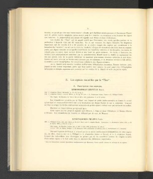 II. Les espèces recueillies par le "Thor".