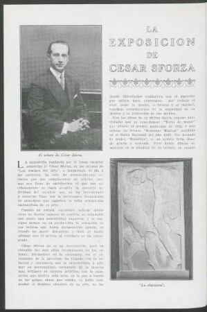 La exposición de César Sforza