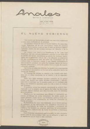 El nuevo Gobierno