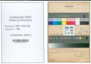 Entnazifizierung Bruno Lockemann , geb. 10.04.1887 (Schulrektor)